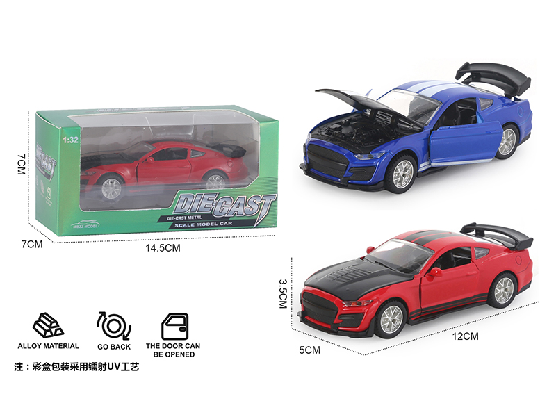 1:32 Mustang Pull Back Alloy Car