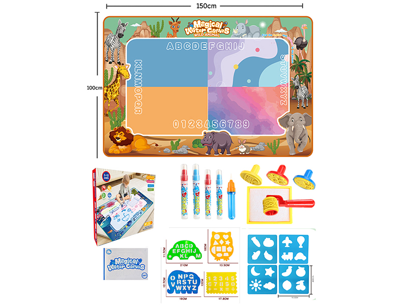 Magic Water Canvas Graffiti Mat