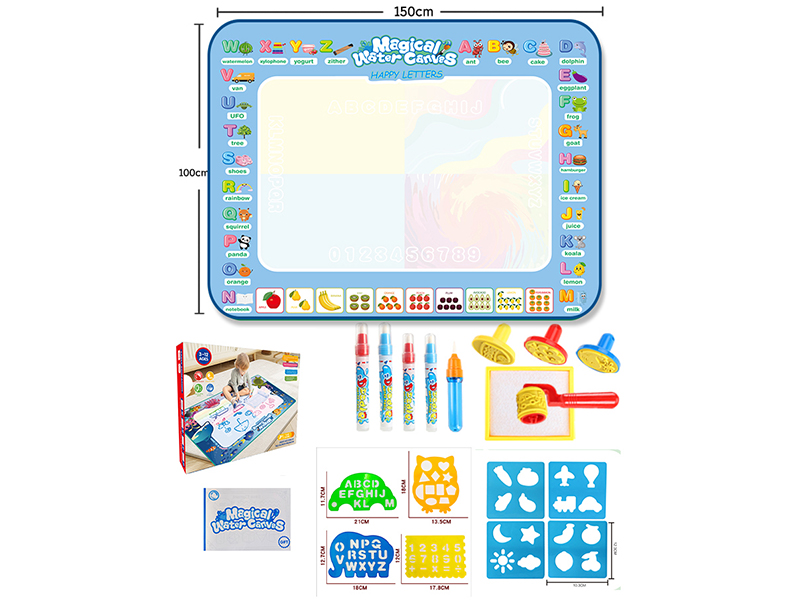 Magic Water Canvas Graffiti Mat