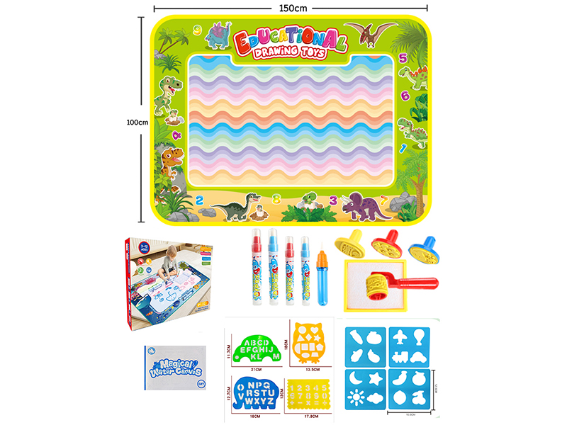 Magic Water Canvas Graffiti Mat