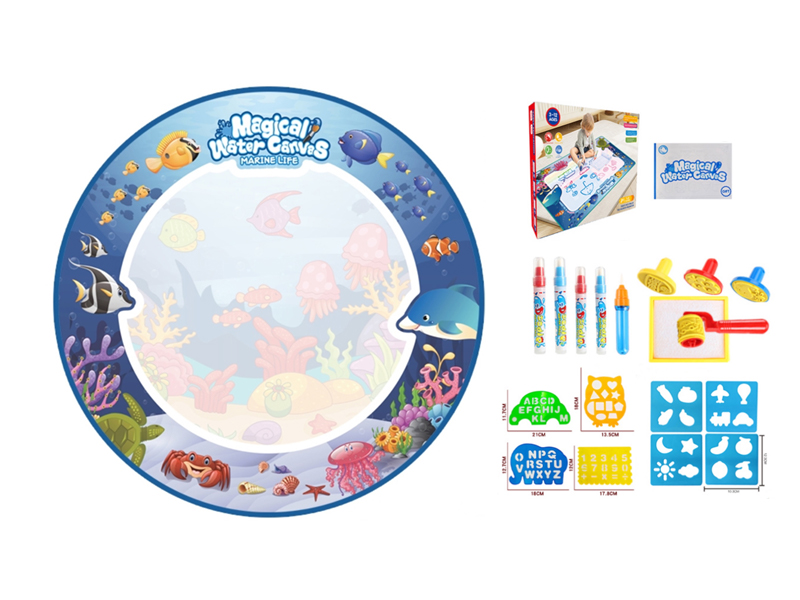 Magic Water Canvas Graffiti Mat