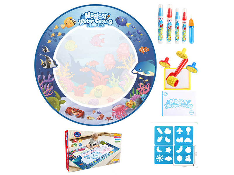 Magic Water Canvas Graffiti Mat