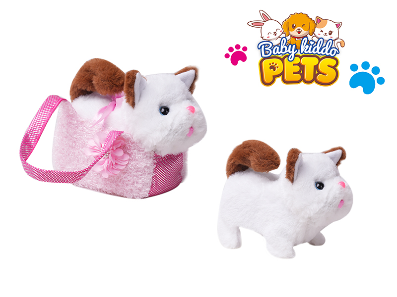 B/O Plush Cat With Handbag 6pcs