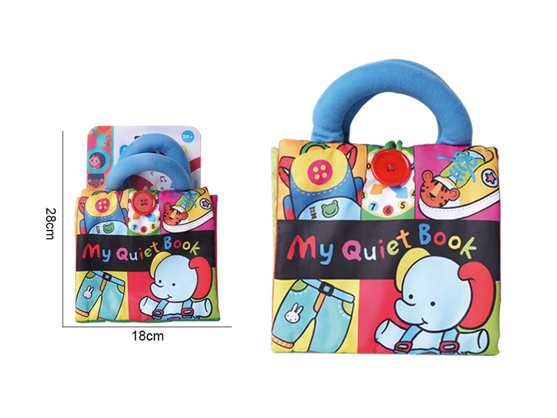 Baby Early Education 3D Portable Montessori Cloth Book