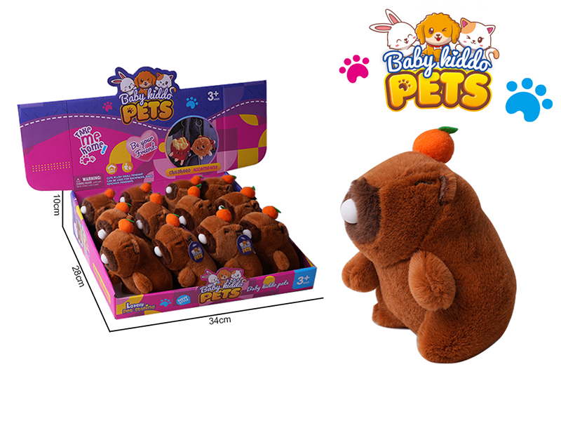 Decompression Spit Bubbles Kapibala Plush Toy 12pcs