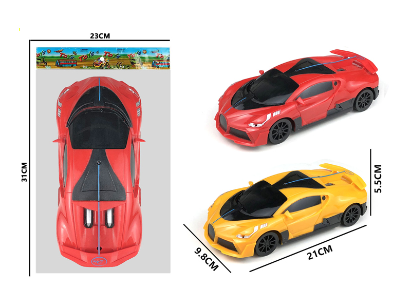 Friction Simulated Bugatti Racing Car