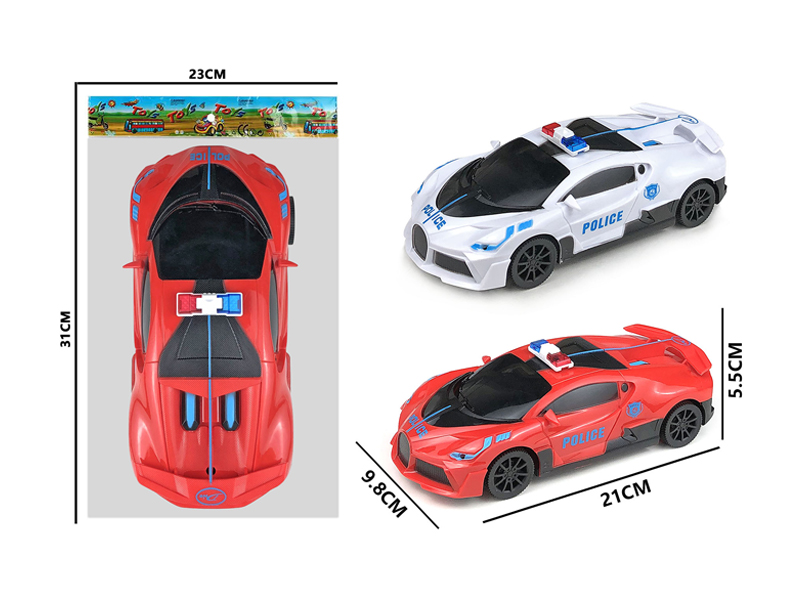 Friction Simulated Bugatti Police Car