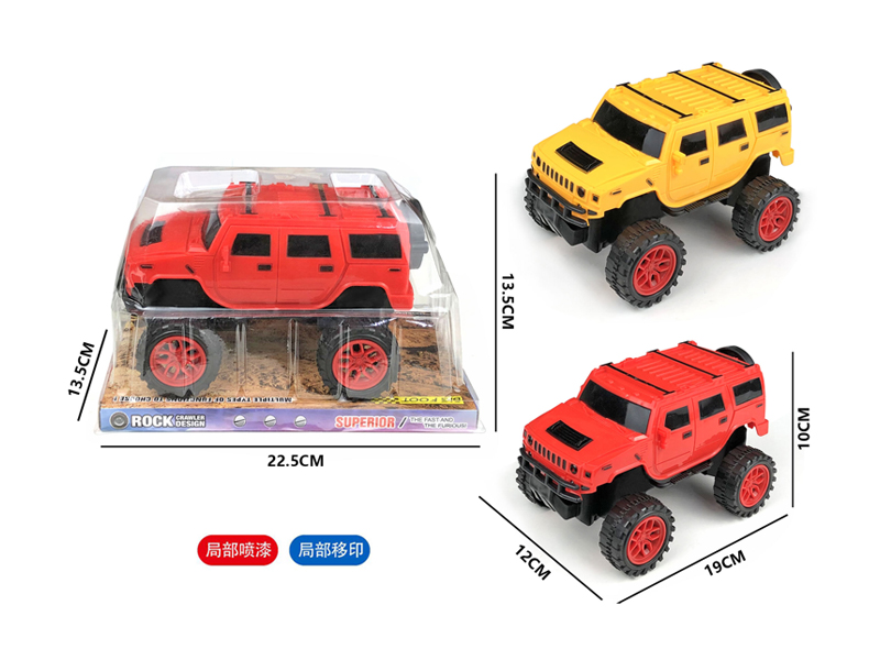 Slide Simulated Hummer Off-Road Vehicle