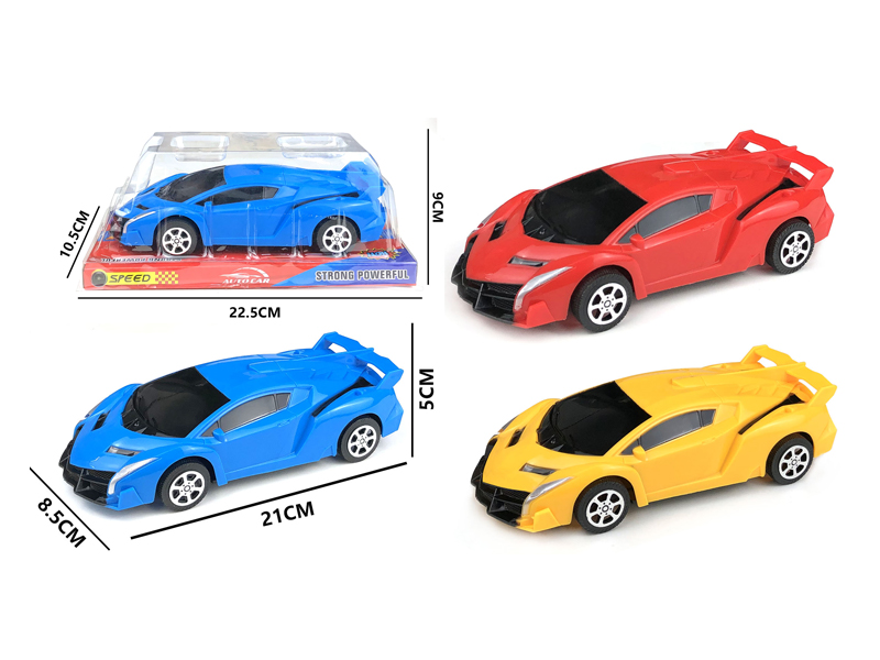 Friction Simulated Lamborghini Sports Car