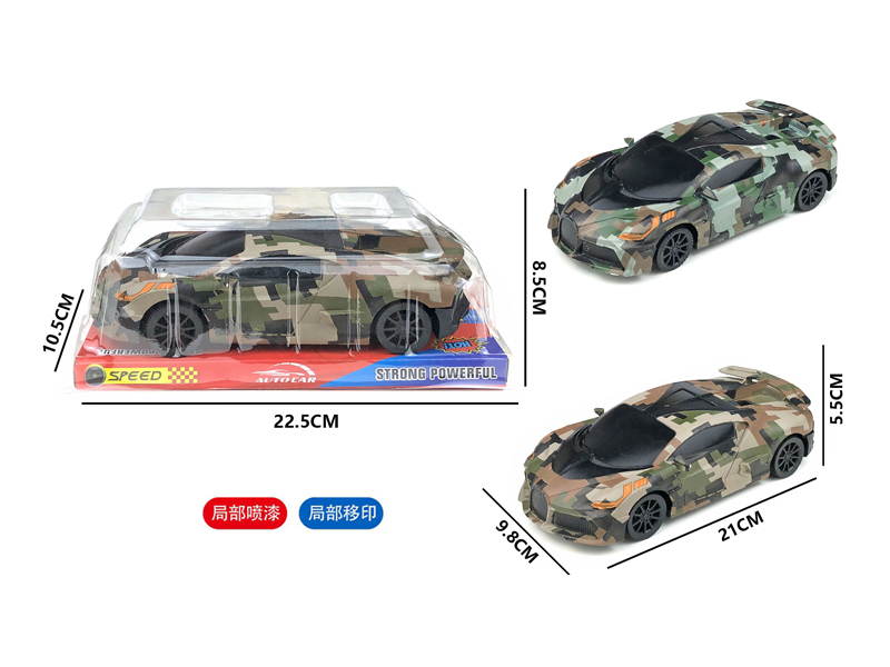 Friction Bugatti Racing Car