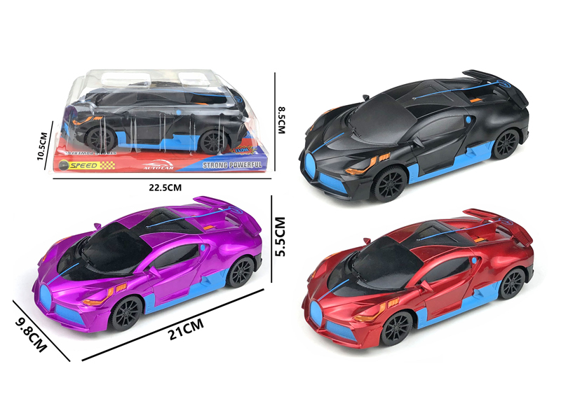 Friction Bugatti Racing Car