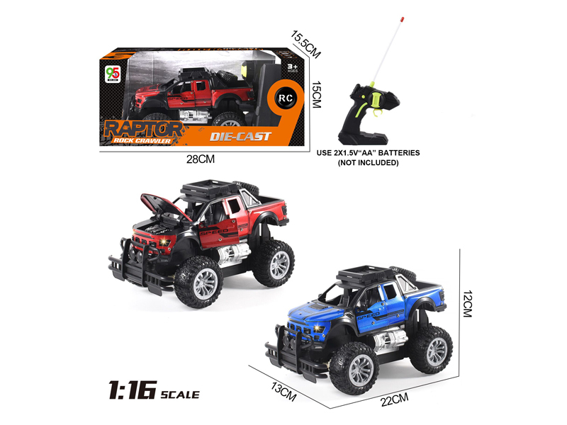 1:16 4CH R/C Alloy Raptor Vehicle