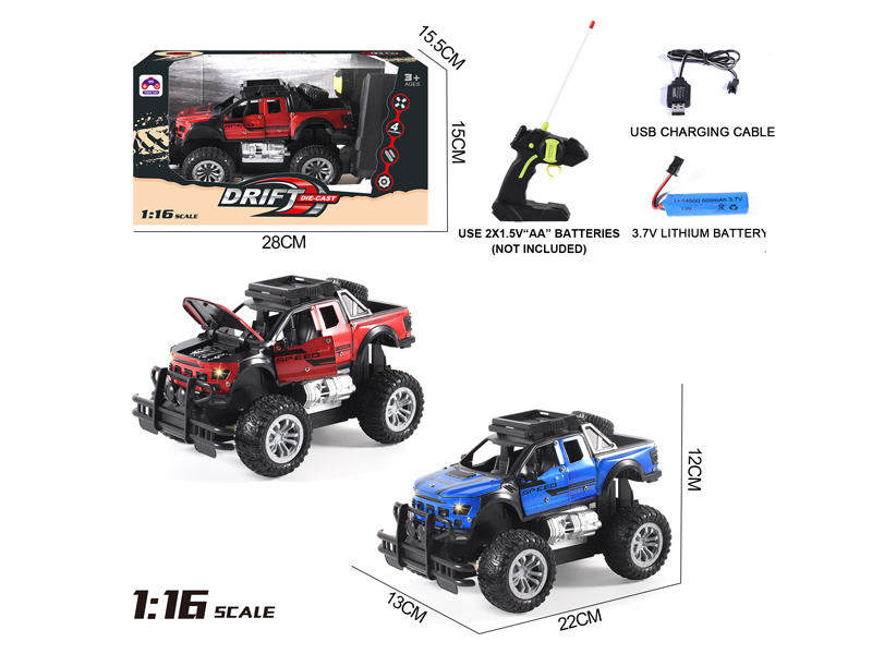 1:16 4CH R/C Alloy Raptor Vehicle