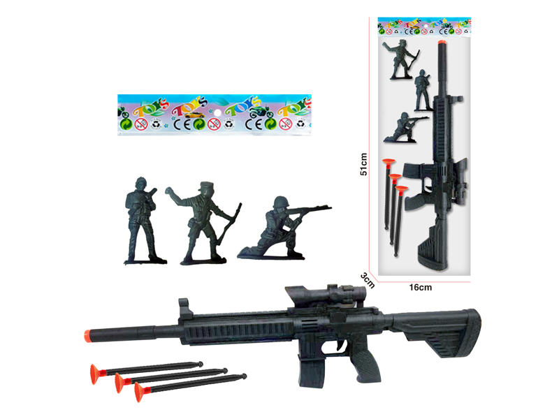 Soft Bullet Gun Toy Set
