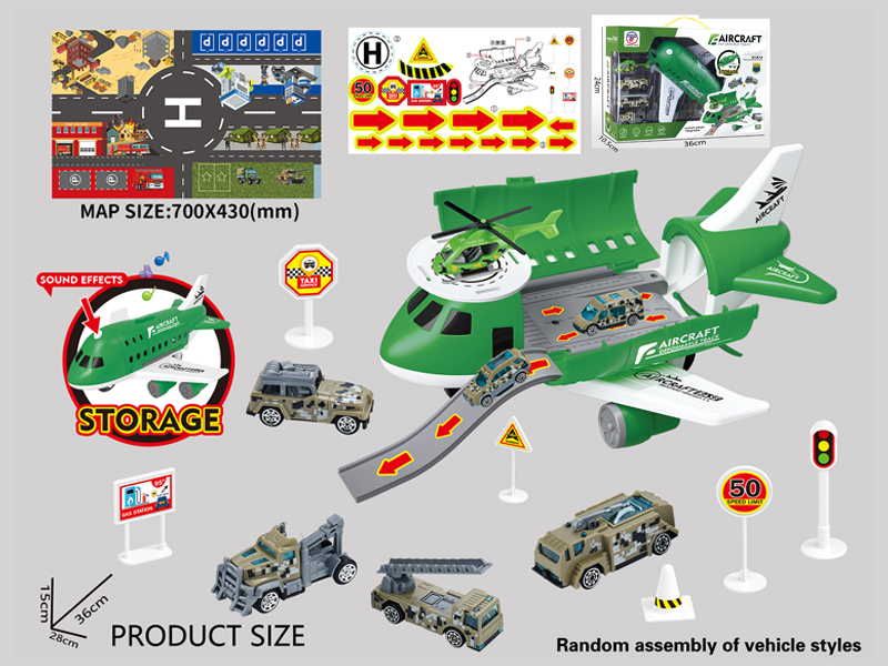 Aircraft Storage Track+Map+Road Signs+Sound Effects
