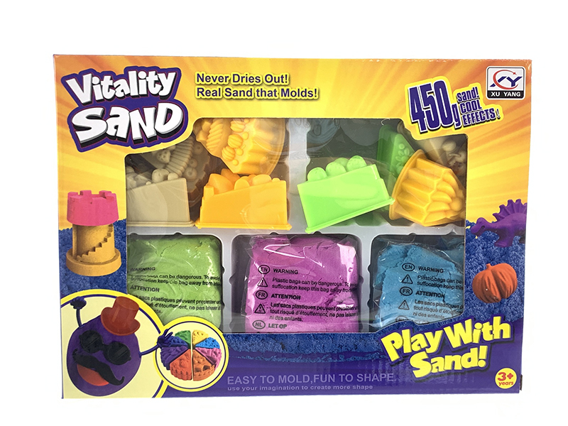 450G Space Soil(3 Color) + Cake Sand Molds 8pcs