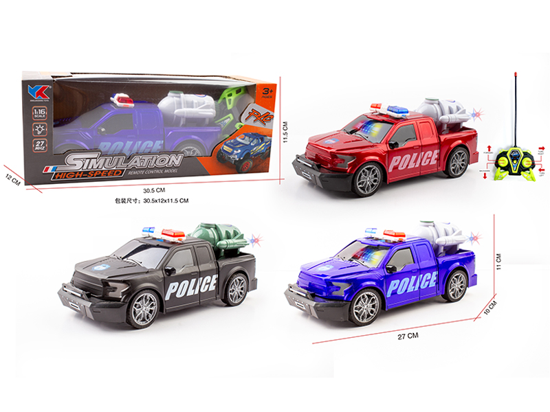 1:16 4CH R/C F150 Ford Pickup Police Car With Light