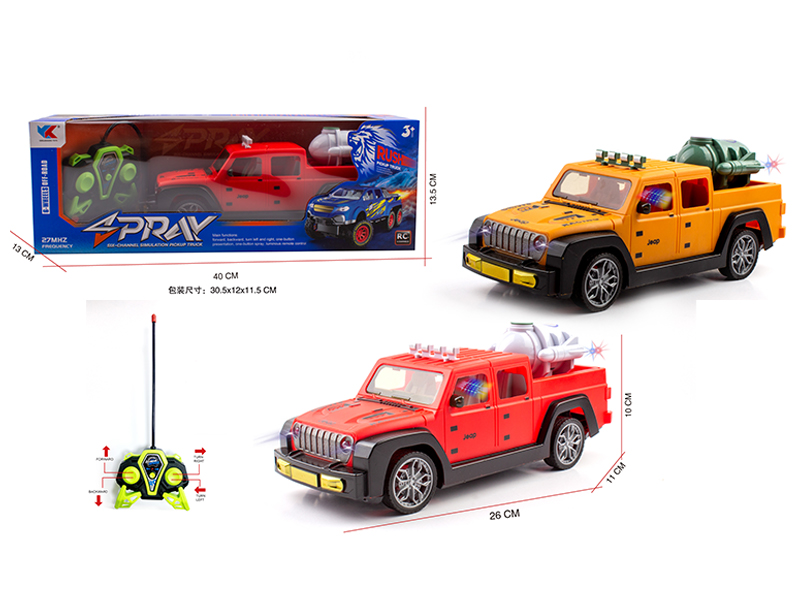 1:16 4CH R/C Wrangler Pickup Racing Car With Light