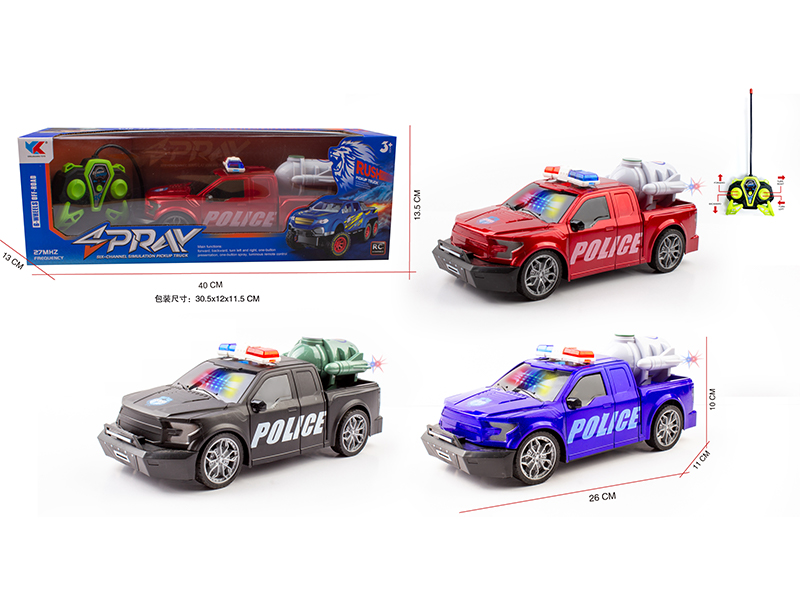 1:16 4CH R/C F150 Ford Pickup Police Car With Light