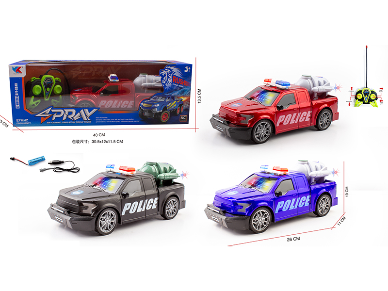 1:16 4CH R/C F150 Ford Pickup Police Car With Light