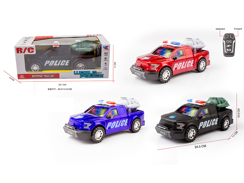 1:16 2CH R/C F150 Ford Raptor Police Car With Light