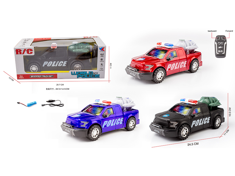1:16 2CH R/C F150 Ford Raptor Police Car With Light