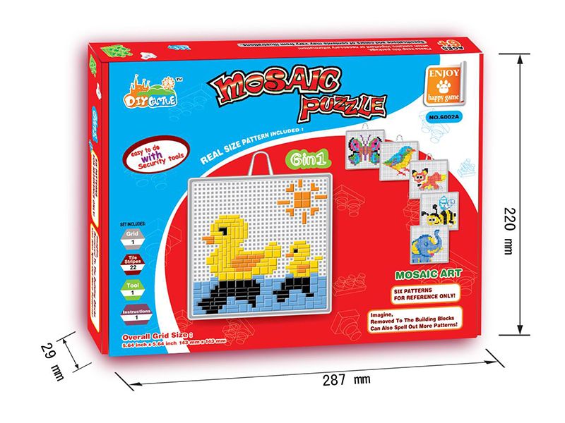 Animal Mosaic Puzzle(6 In 1)