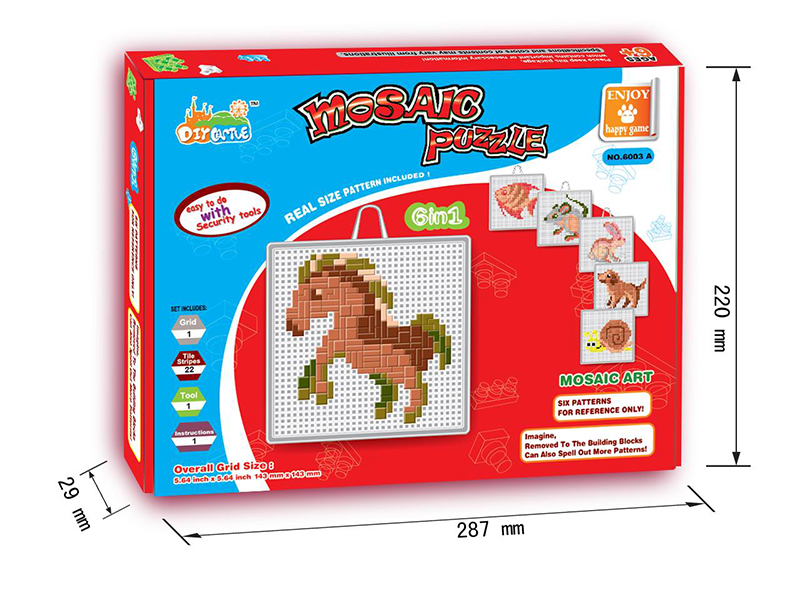 Animal Mosaic Puzzle(6 In 1)