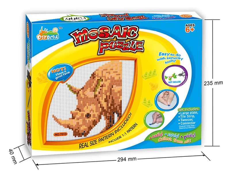 Rhinoceros Mosaic Puzzle