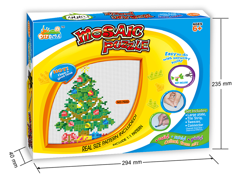 Christmas Trees Mosaic Puzzle