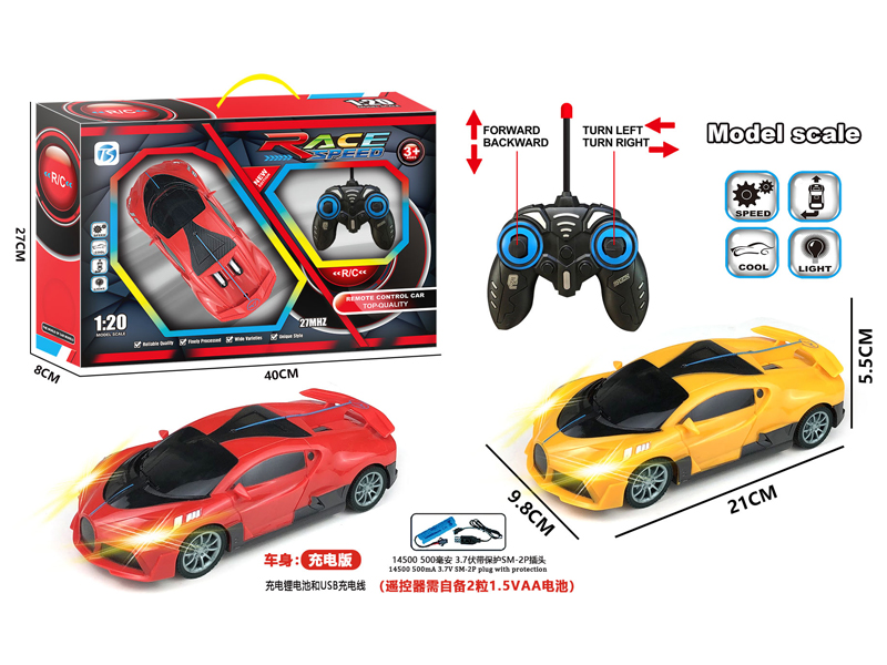 4CH R/C Simulated Bugatti Racing Car With Light