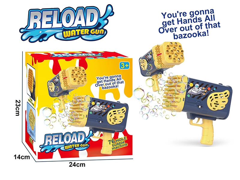 Upgraded 76 Hole Bubble Machine (Lithium Version)