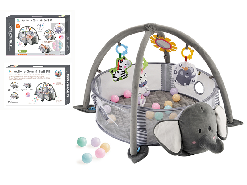 Activity Gym & Ball Pit(With Music Hanger And 30 Balls)