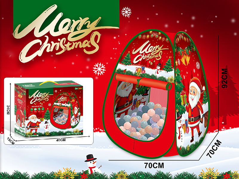 Christmas Toy Tent With 100 Ocean Balls