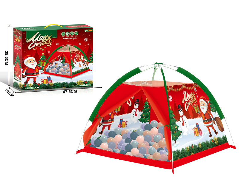 Christmas Toy Tent With 100 Ocean Balls