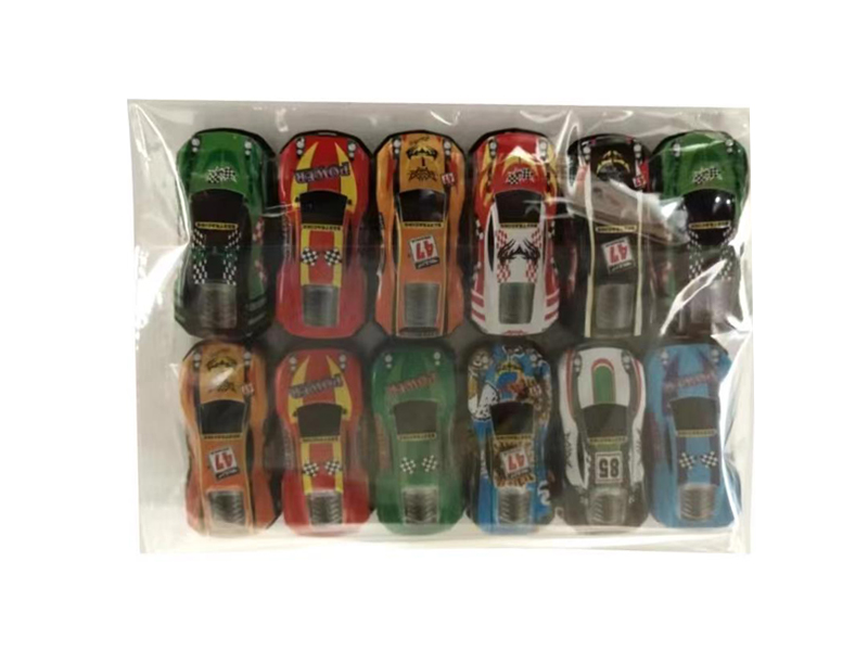6.8CM Pull Back Tin Car-Racing Vehicle(12PCS)