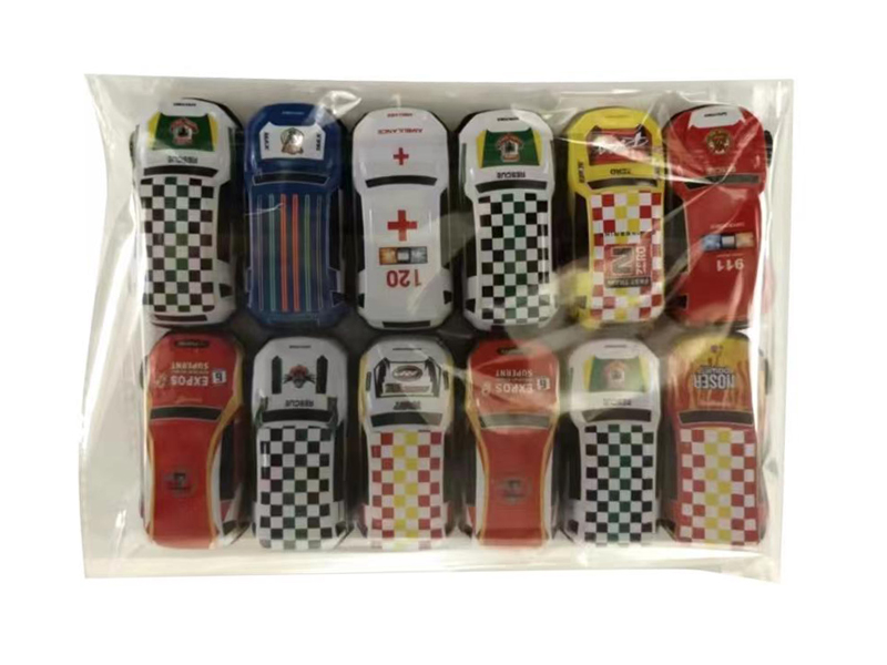 6.8CM Pull Back Tin Car-Business Vehicle(12PCS)