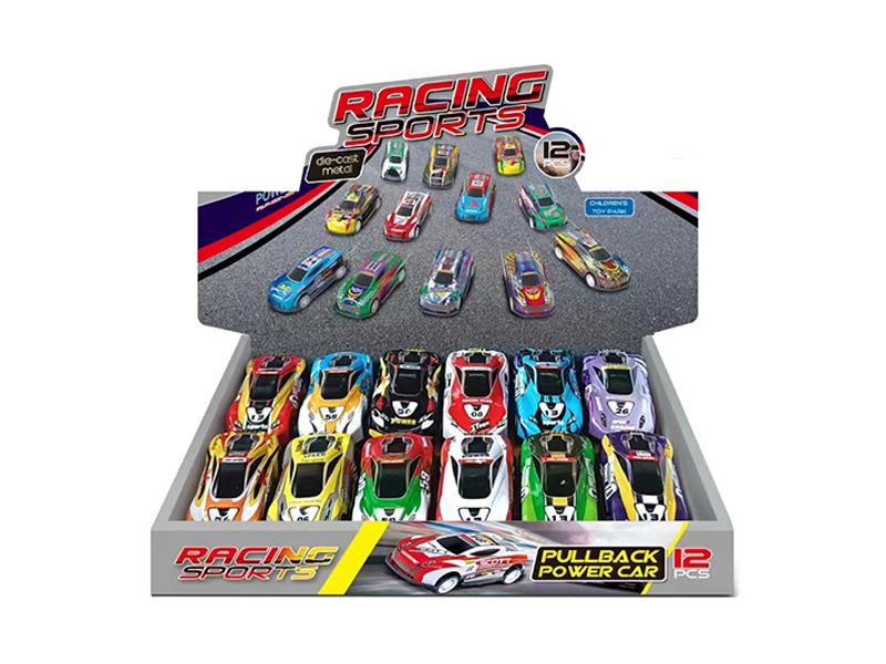 6.8CM Pull Back Tin Car-Sports Car Model(12PCS)