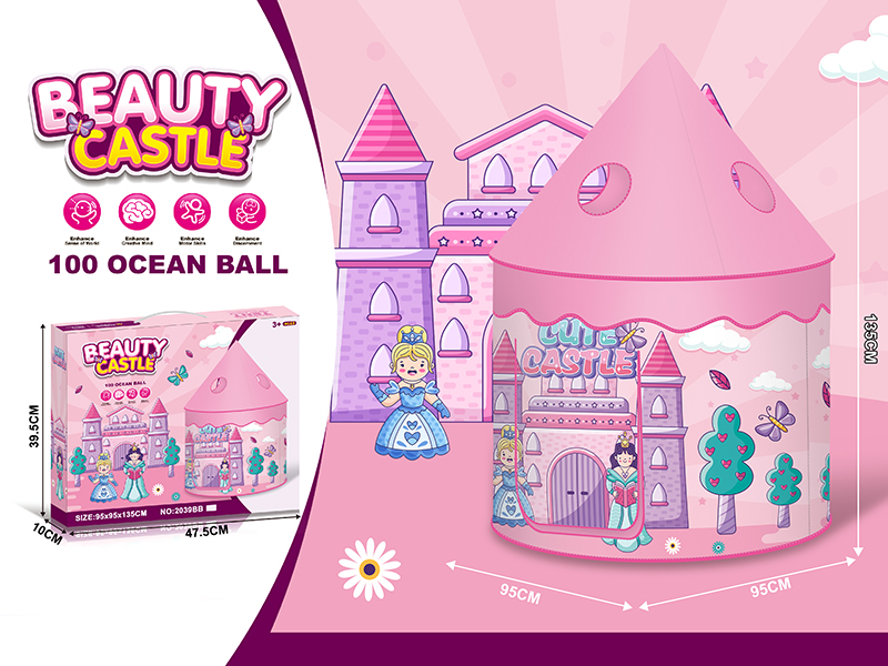 Castle Princess Yurt Tent With 100 Ocean Balls