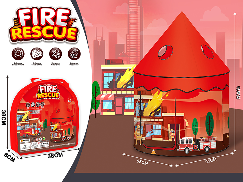 Fire Rescue Theme Yurt Tent