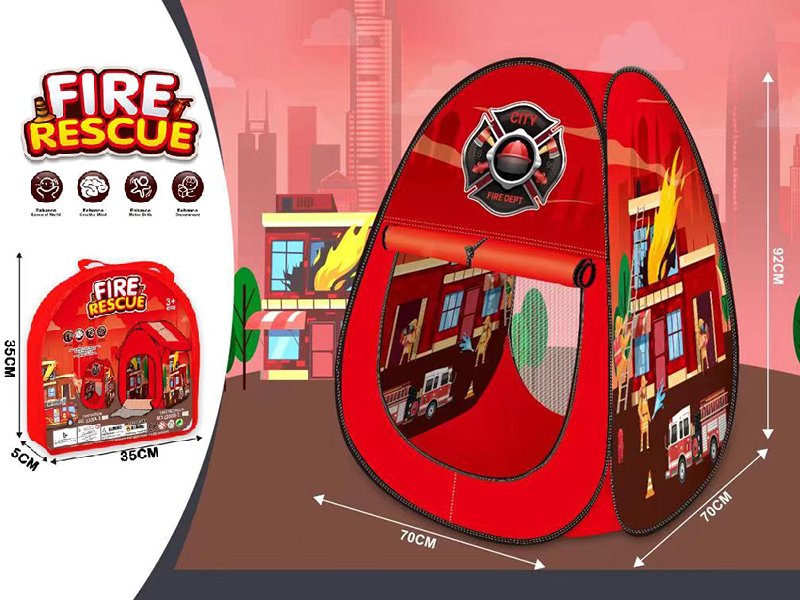 Fire Rescue Theme Toy Tent