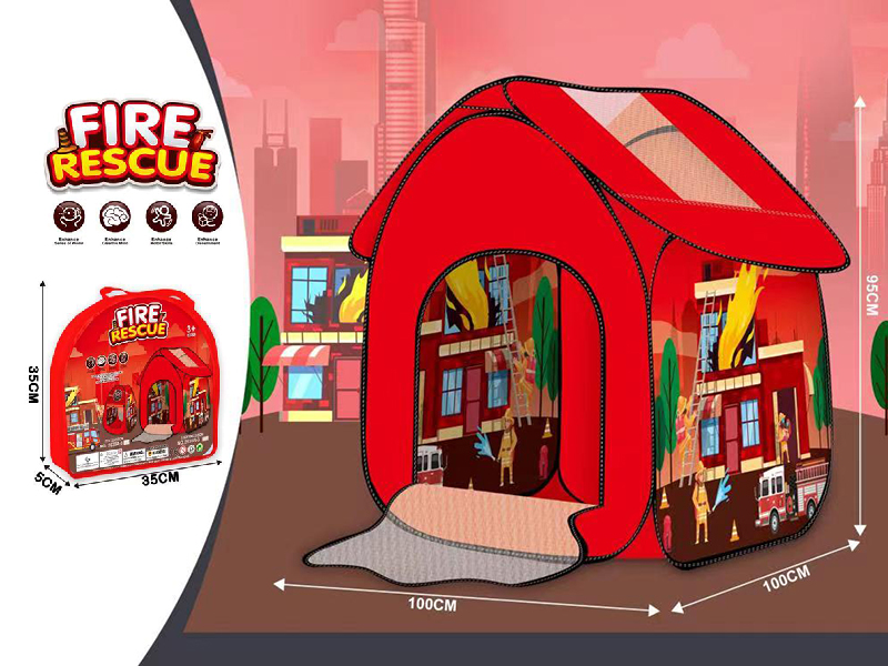 Fire Rescue Theme Toy Tent