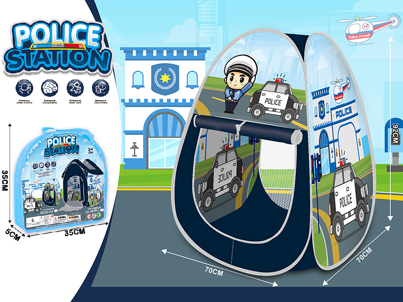 Police Station Theme Toy Tent