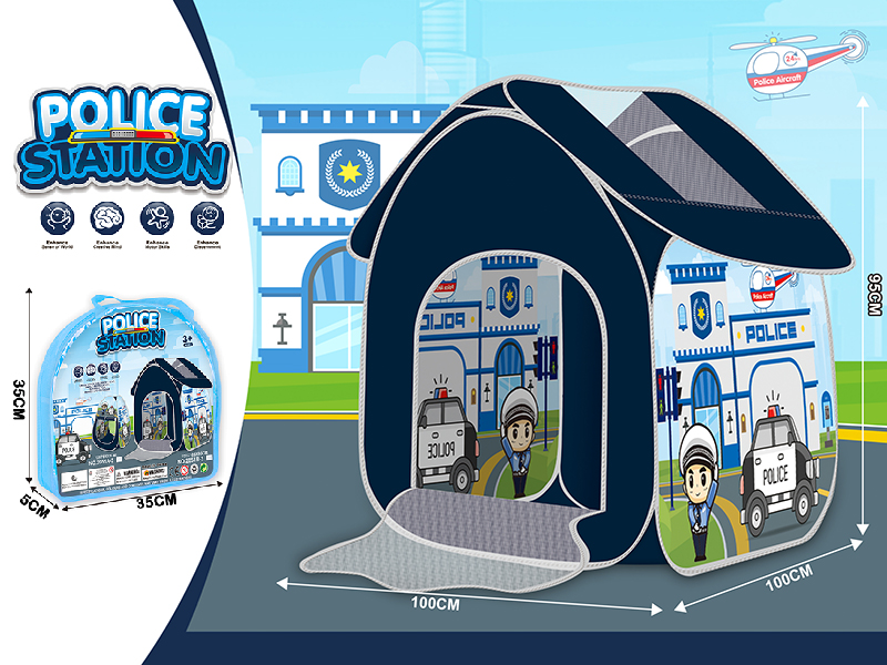 Police Station Theme Toy Tent