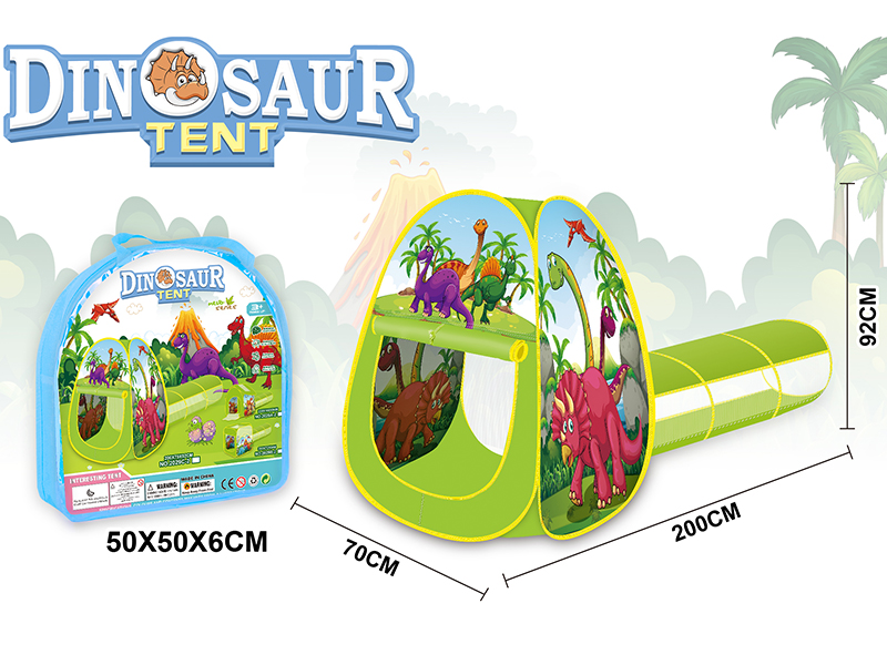 Cartoon Dinosaur Tent Two-Piece Set