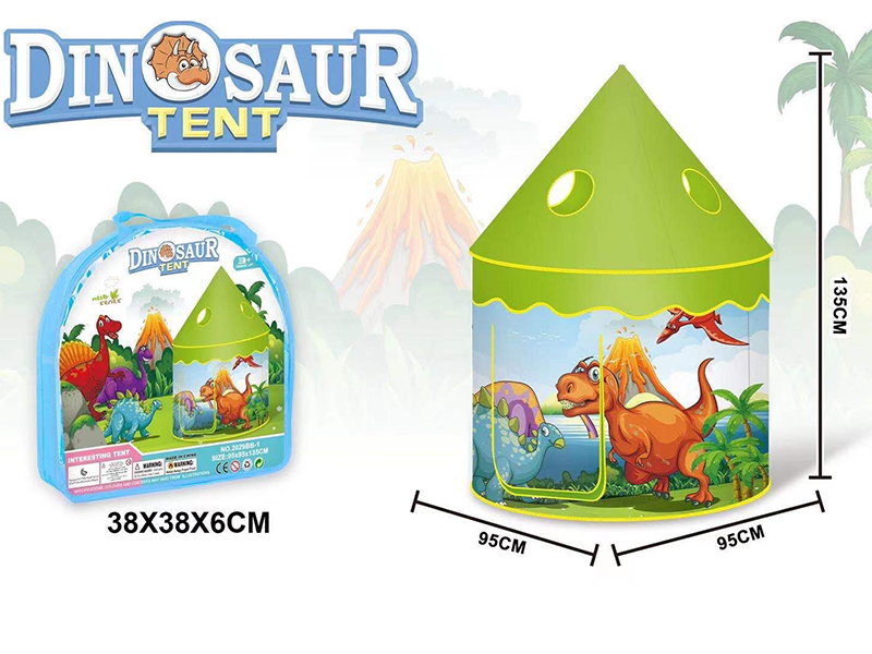 Cartoon Dinosaur Yurt Tent