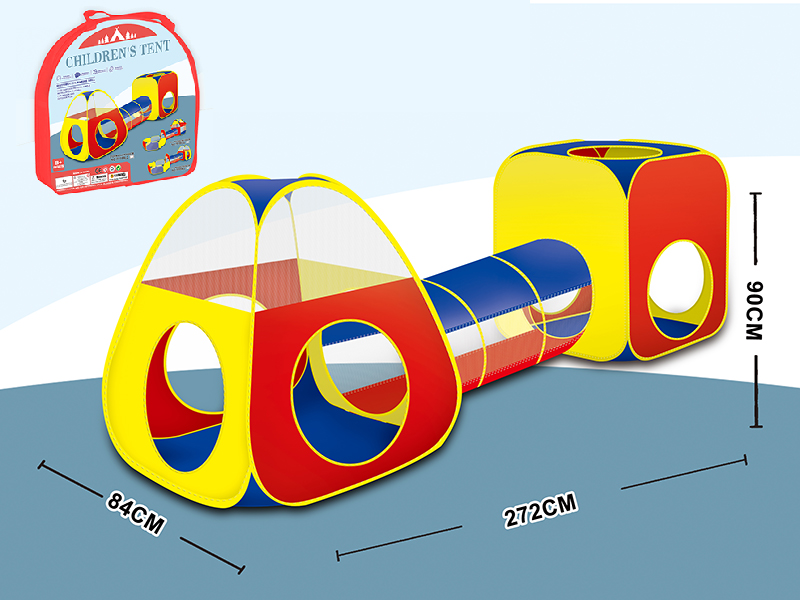 Toy Tent With Tunnel Three-Piece Set