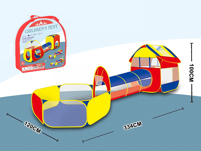 Toy Tent With Tunnel, Ball Pool Three-Piece Set