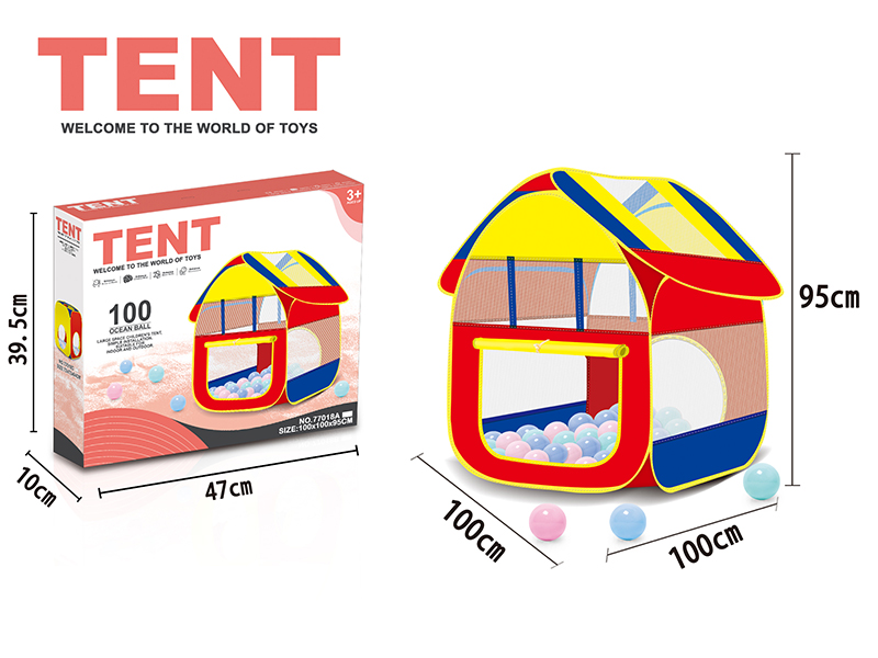 Toy Tent With 100pcs Ocean Balls