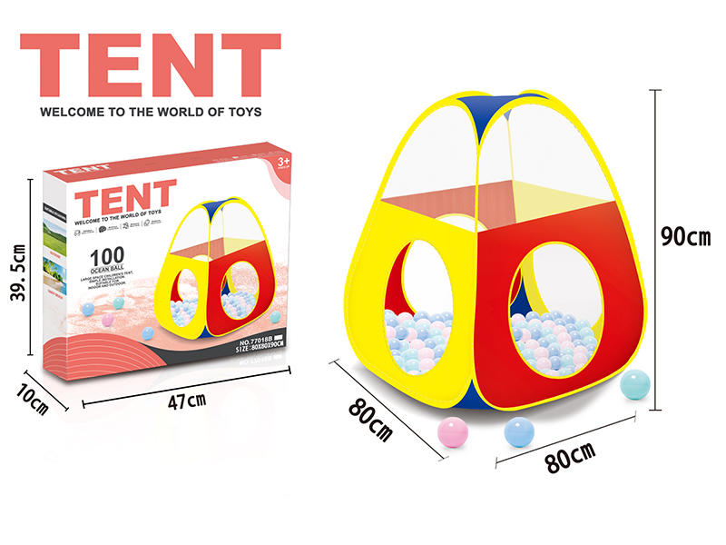 Toy Tent With 100pcs Ocean Balls